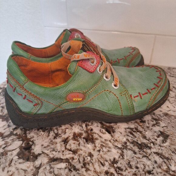 TMA EYES  Shoes‎ Leather Lace Up  Comfort walking Sneaker Womens size 8 - Picture 2 of 8